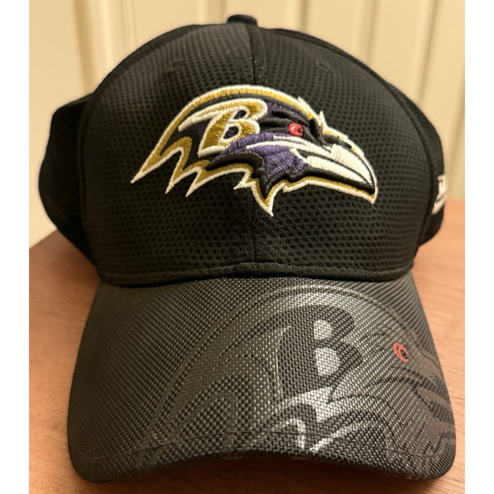 Baltimore Ravens New Era 39Thirty Flex Fitted (small-Med) Hat Cap Men NFL Black